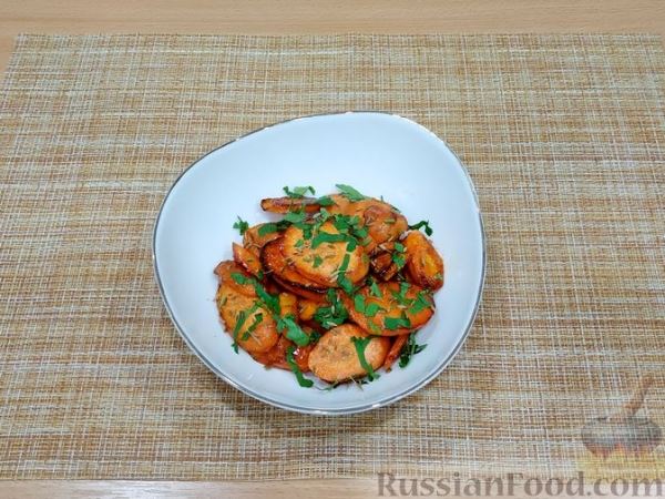 Карамелизированная жареная морковь